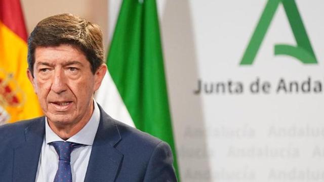 Juan Marín comparece tras el Consejo de Gobierno. / L. O.