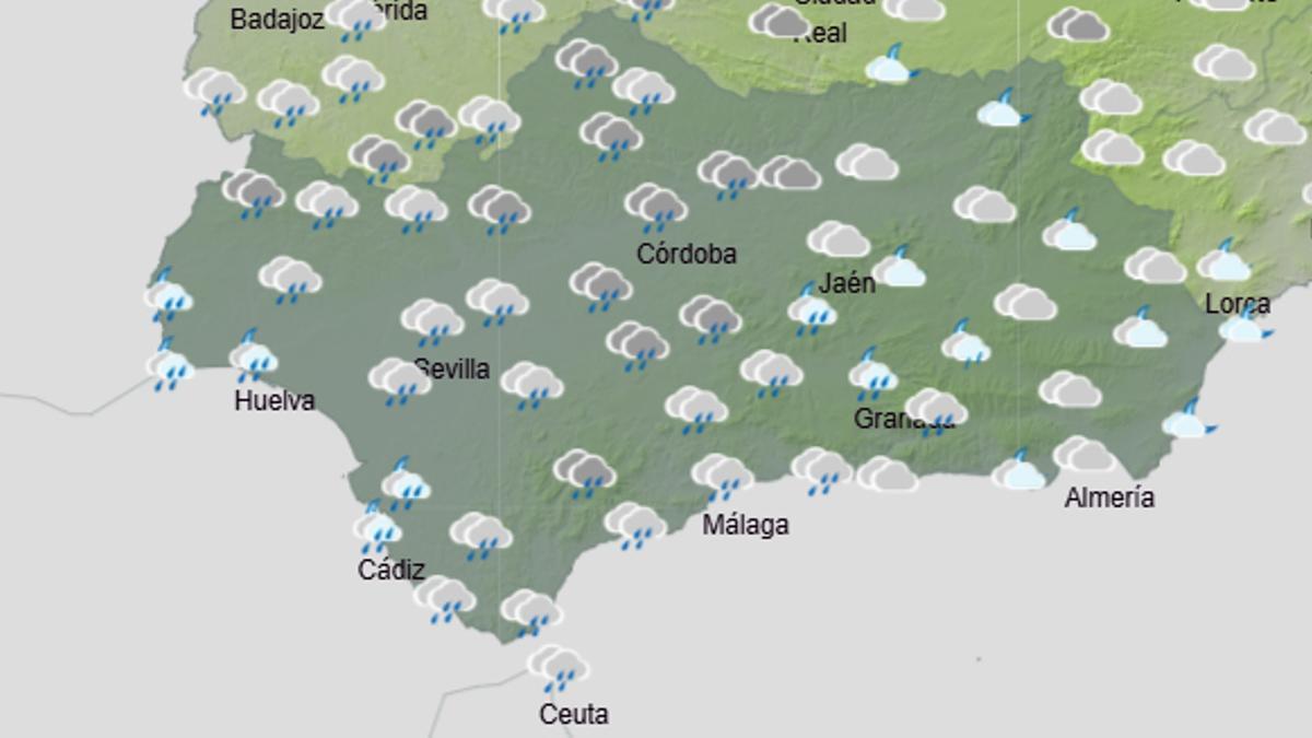 La previsión de la Aemet para el viernes en Andalucía