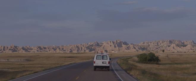 Película Nomadland parque nacional badlands