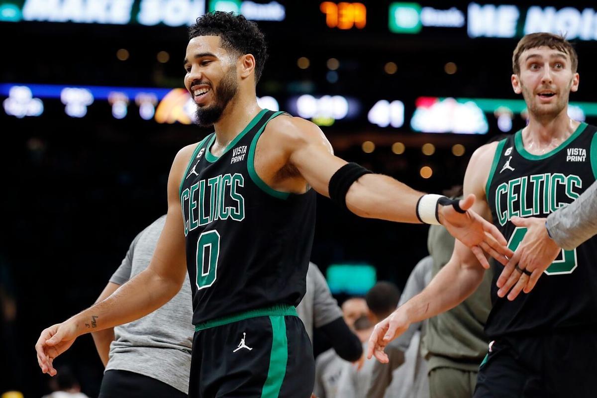 Jayson Tatum, en un partido de la temporada.