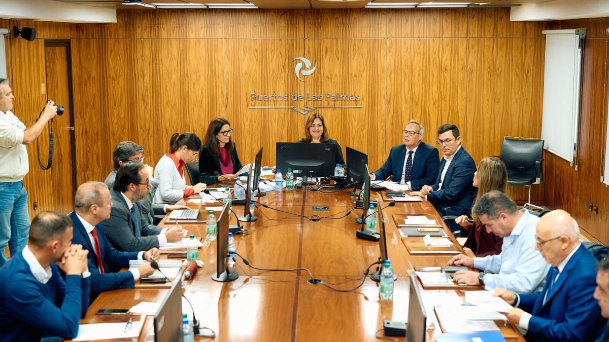 Imagen del último Consejo de Administración de la Autoridad Portuaria de 2025.