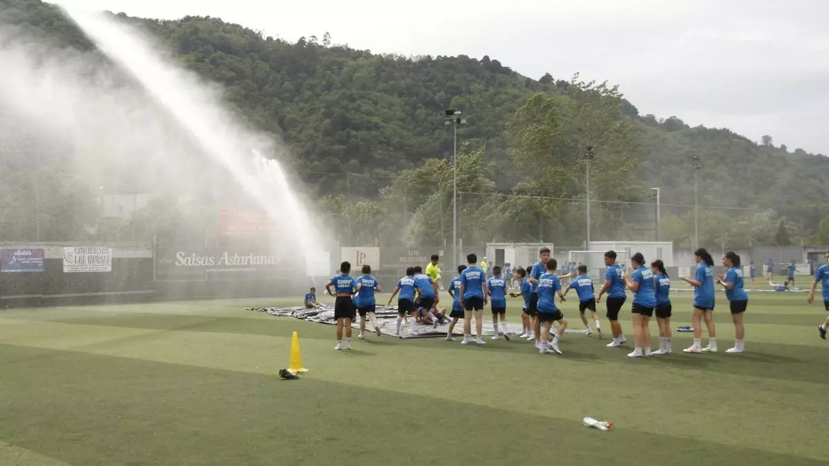 Los 300 chavales del Alcava de Laviana estrenarán césped esta próxima temporada: su renovación ya ha sido adjudicada