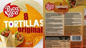 Alerta sanitaria: presencia de gluten no declarado en estas tortillas de harina