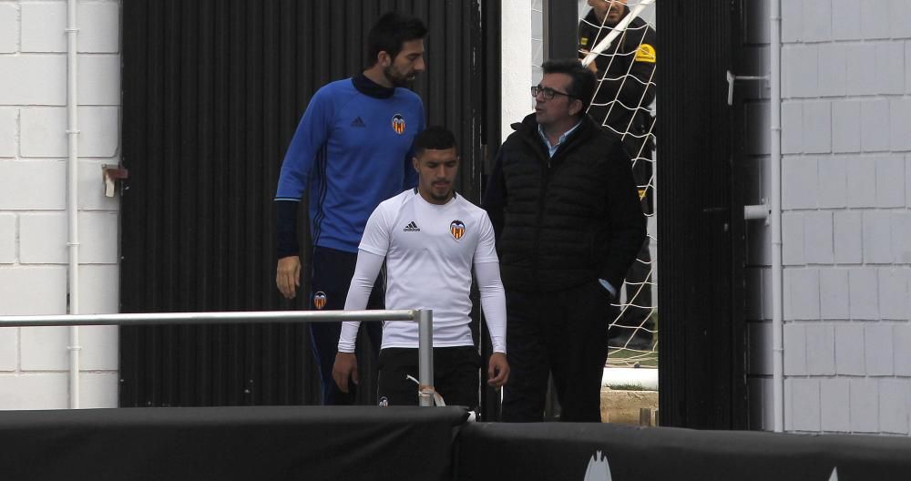 Las imágenes del entrenamiento del Valencia de este sábado