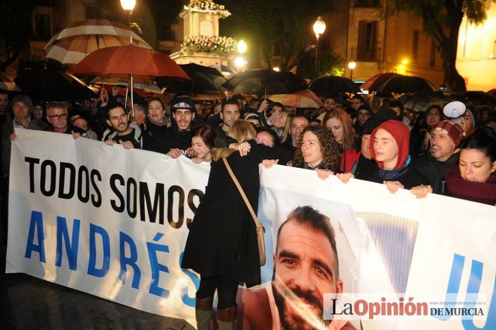 Protesta por la agresión a Andrés Martínez