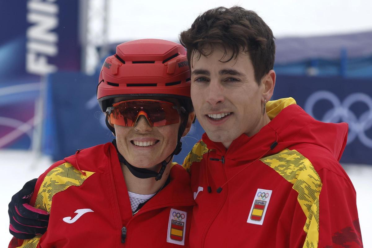 Alonso y Cardona, en los pasados JJOO de Milán-Cortina.