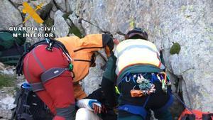 Rescate de los dos montañeros de Lleida, el pasado 19 de junio en el Pirineo de Huesca.