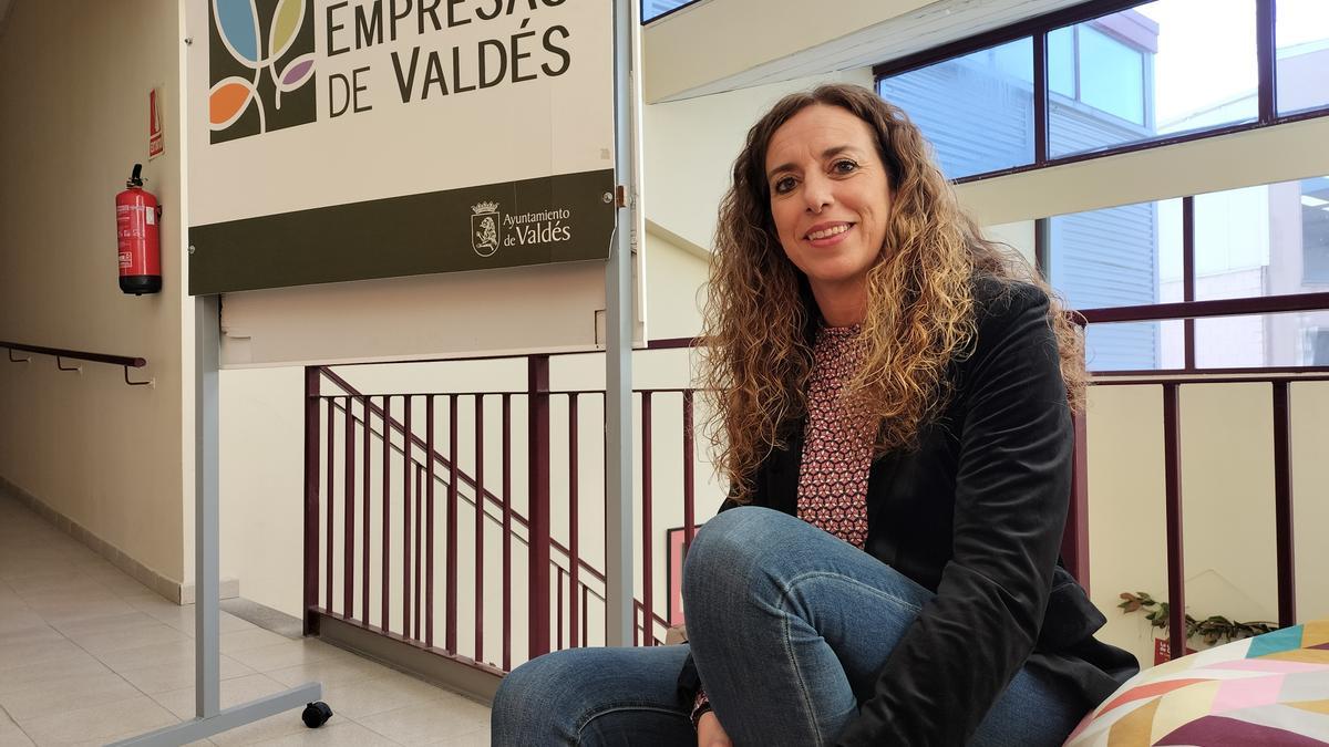 Sivlia Pérez Istillarty, en el centro de empresas del Polígono Industrial Barcia-Almuña de Valdés.