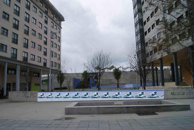 El universo marino bañará las medianeras de Vigo