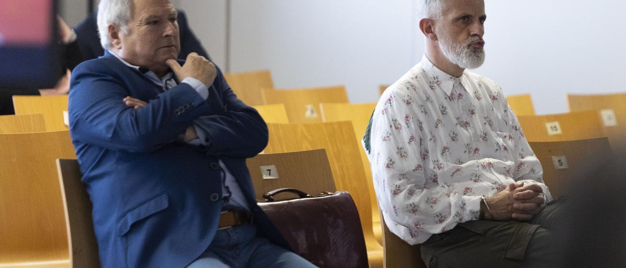 Alfonso Rus y Marcos Benavent en uno de los juicios a los que se han enfrentado en los últimos meses por el caso Taula.
