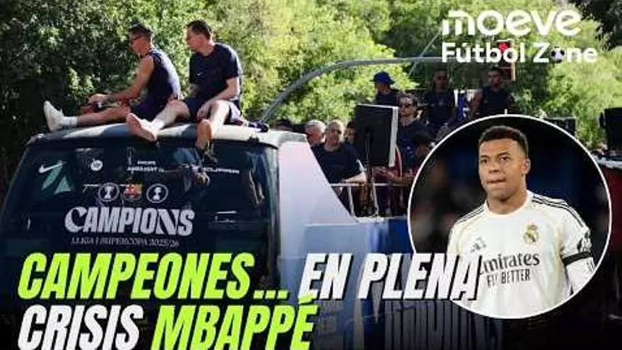 El Barça, campeón de Liga en plena 'crisis Mbappé'