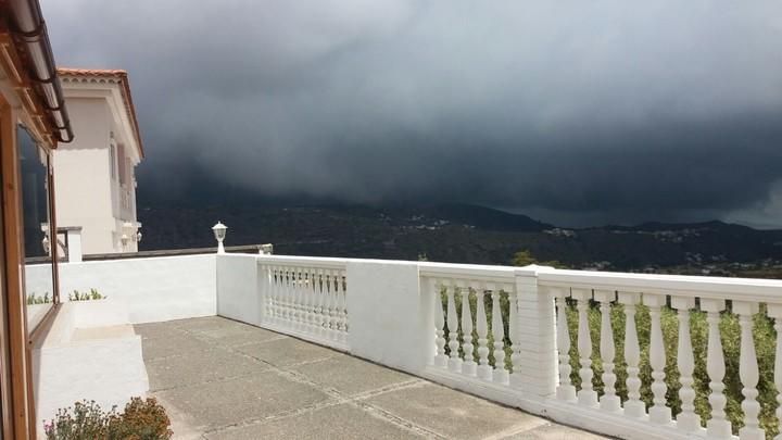 La tromba de agua, desde Las Canteras