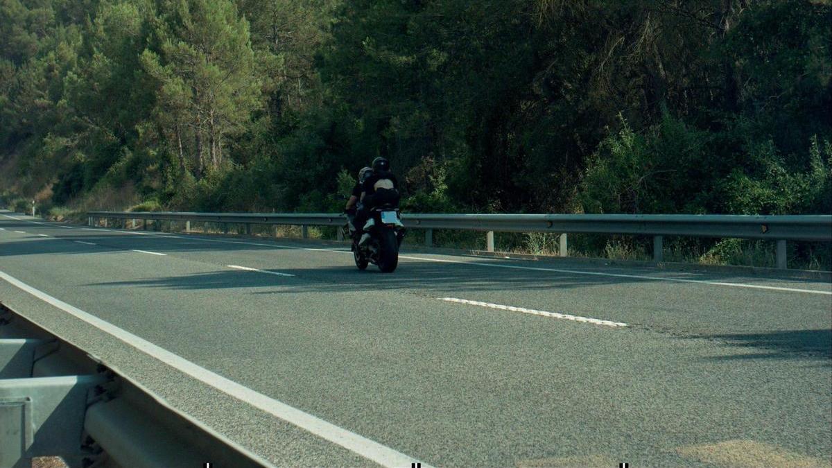 Fotografia del control de velocitat a un motorista que circulava a 180 km per hora al Bages