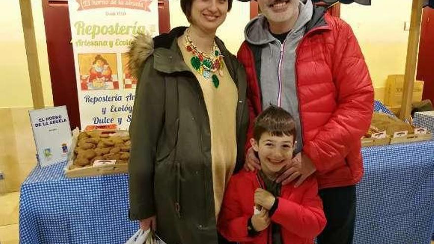 Sonia Vega, Martín y Marcos Álvarez.