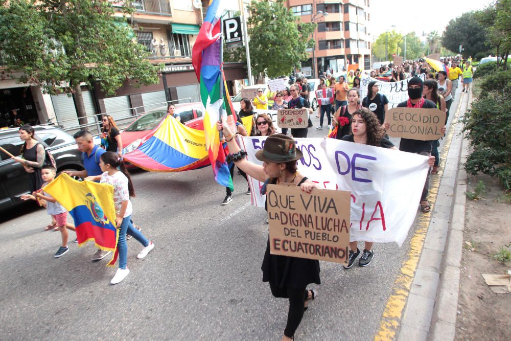 Manifestación desde el CIE de Zapadores: "El 12 de octubre no hay nada que celebrar"