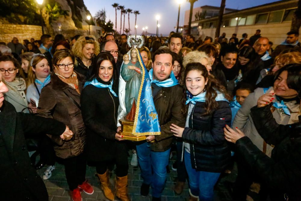 Benidorm celebra la procesión de El Alba de la Virgen del Sufragio