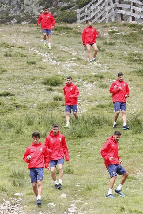 El Sporting entrena en Pajares