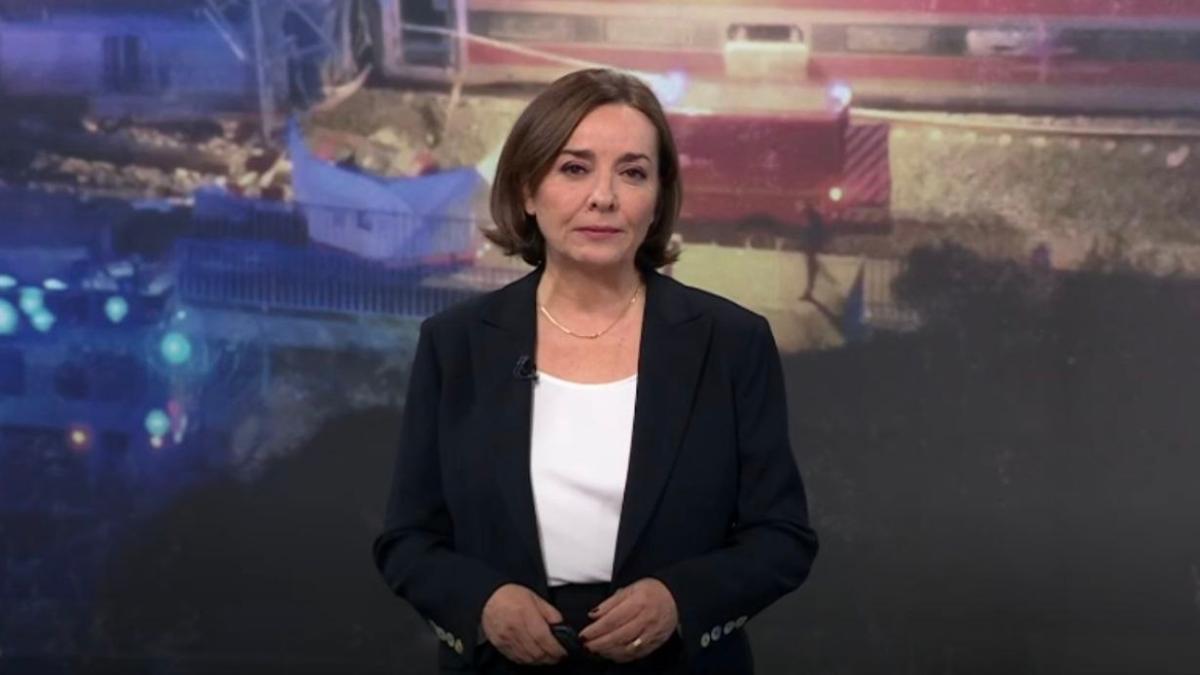 Pepa Bueno en el especial informativo sobre el accidente de Adamuz