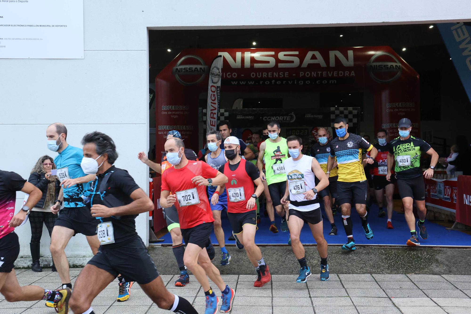 Correr contra viento, lluvia y montaña en A Groba