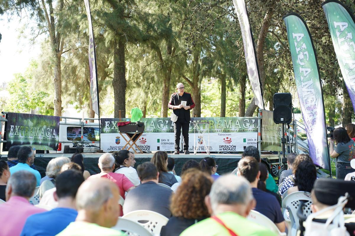 Inauguración de Extremagia en el parque Tierno Galván (Don Benito).