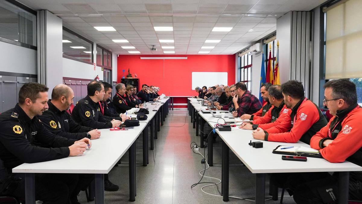 Un momento de la reunión.