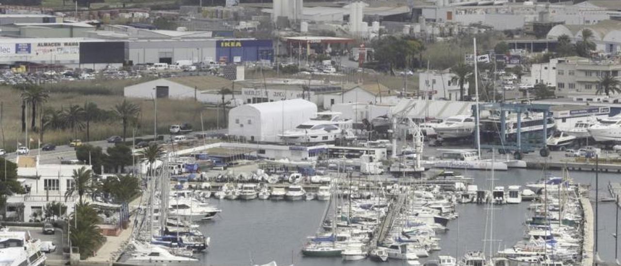 Vista general de las instalaciones del Club Náutico de Ibiza.