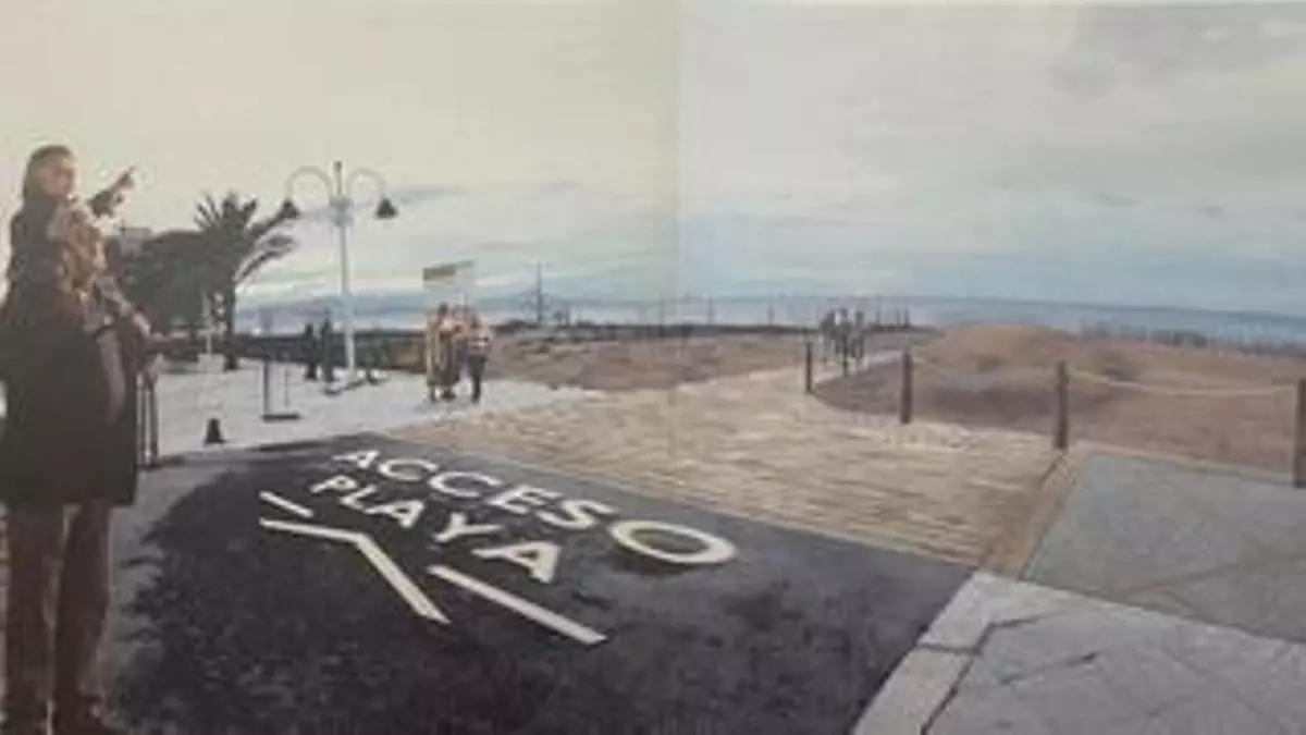 El paseo de Arenales ganará 500 metros y una pasarela a ras del suelo