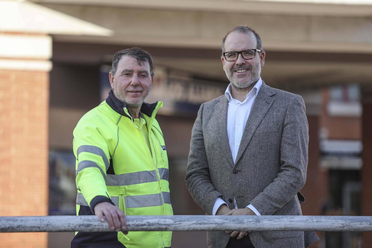 Amable Pérez y Esteban Abarquero, en La Fresneda