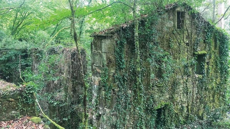 Así son las ruinas de las cinco antiguas fábricas de papel de Brandía