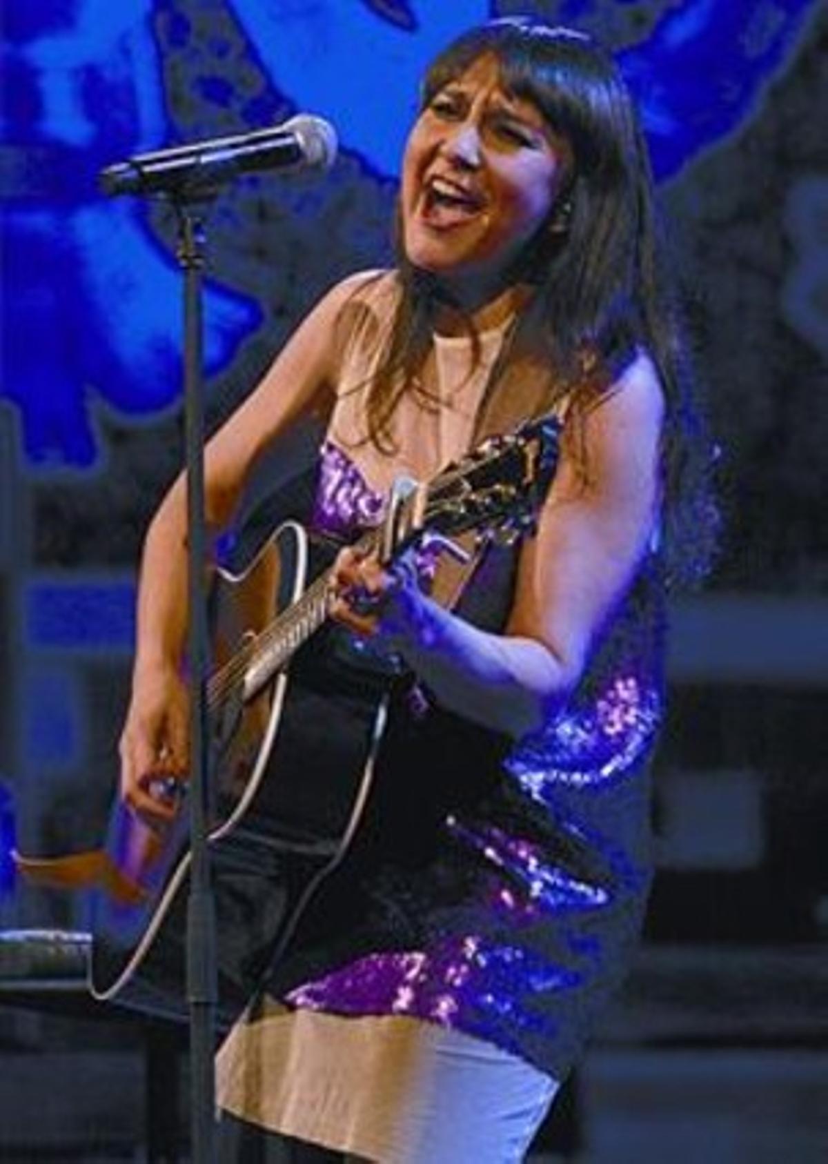 Eva Amaral, dijous passat al Palau de la Música de Barcelona. Eva Amaral, dijous passat al Palau de la Música de Barcelona.
