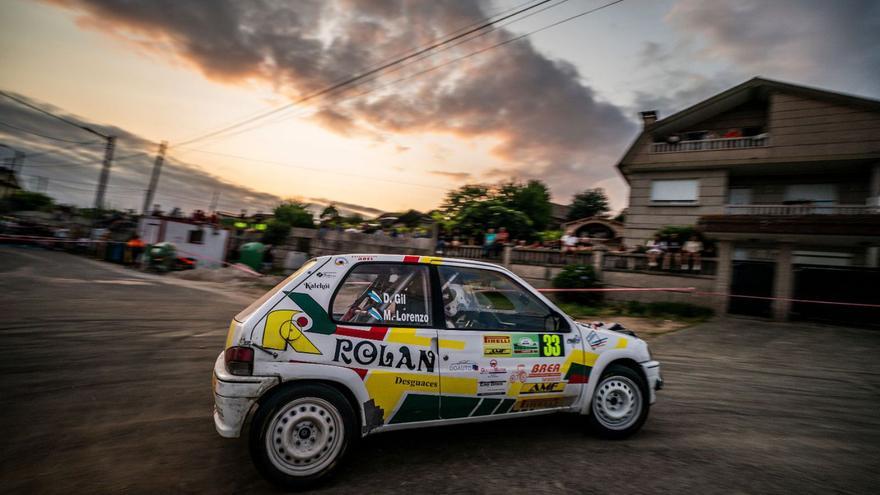 El Peugeot 106 de Marco Lorenzo y Diego Gil en el reciente Rallye Sur do Condado. |