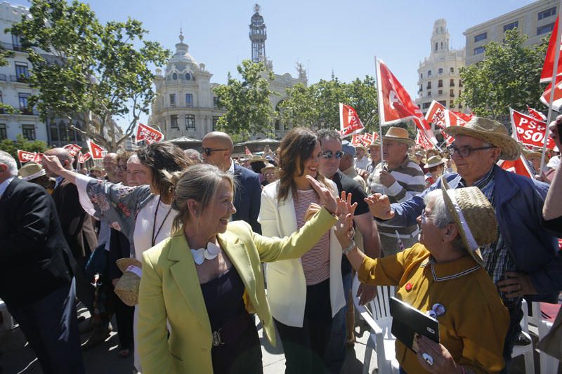 Mitin central de Sandra Gómez