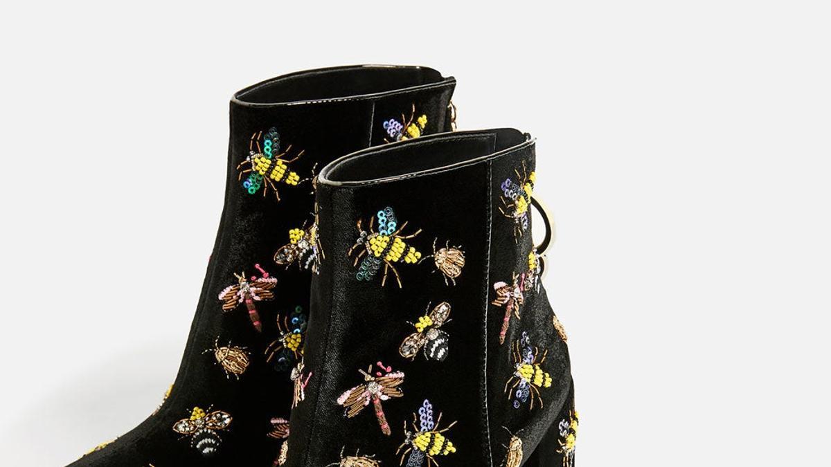 Los botines de insectos de Zara que rezamos para que vuelvan a las tiendas