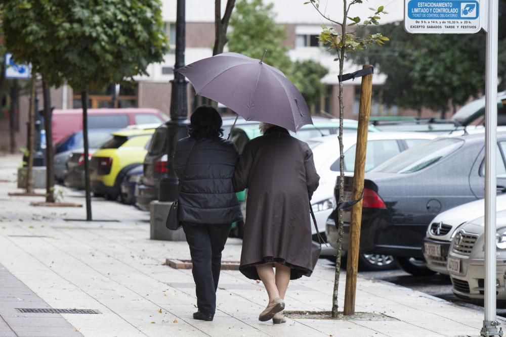 Mal tiempo en Oviedo