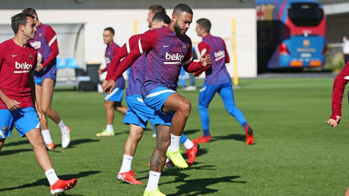 El Barça entrenó en Lisboa antes del partido de Champions