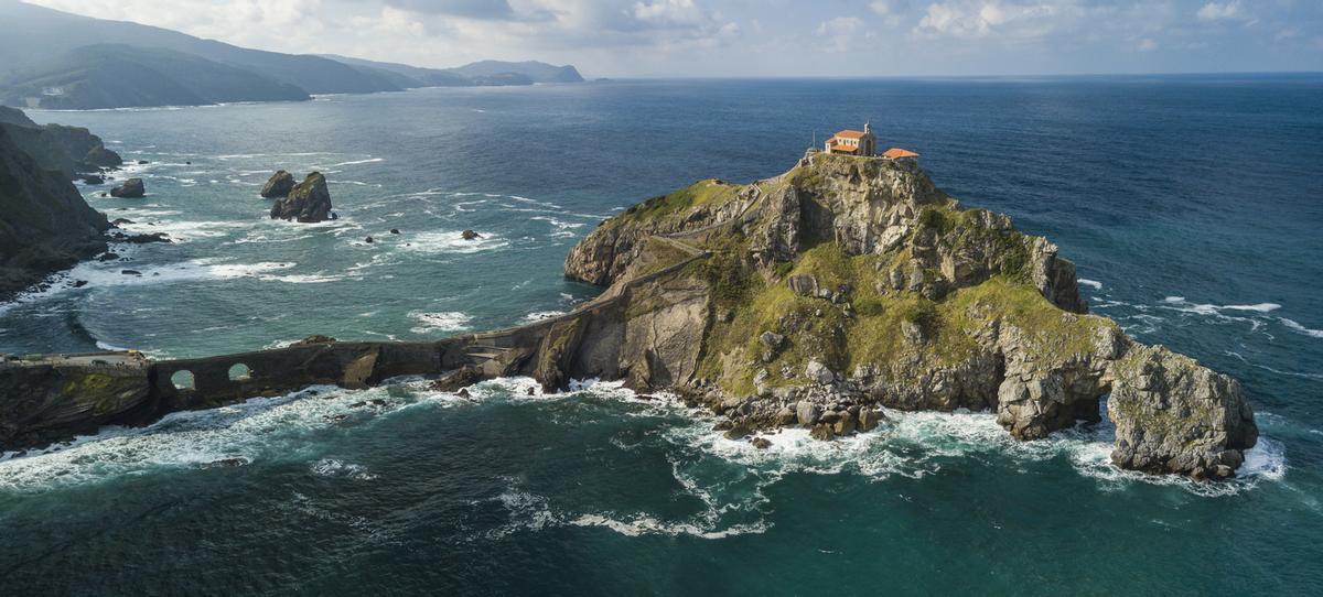 La ermita y la escalinata de San Juan de Gaztelugatxe