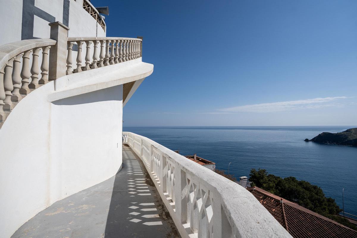 Les vistes excepcionals des d'una de les escales exteriors de l'hotel.