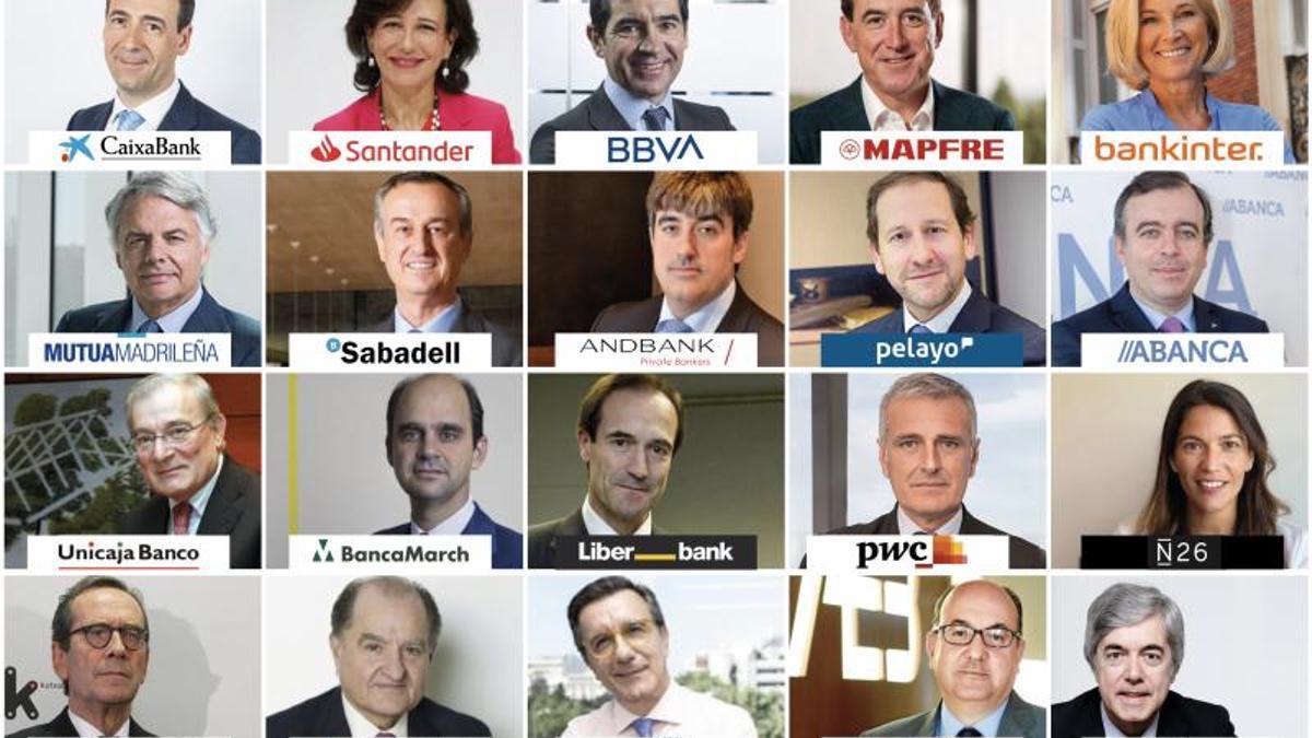 ‘Top 20’ de directivos más relevantes del sector financiero en España.