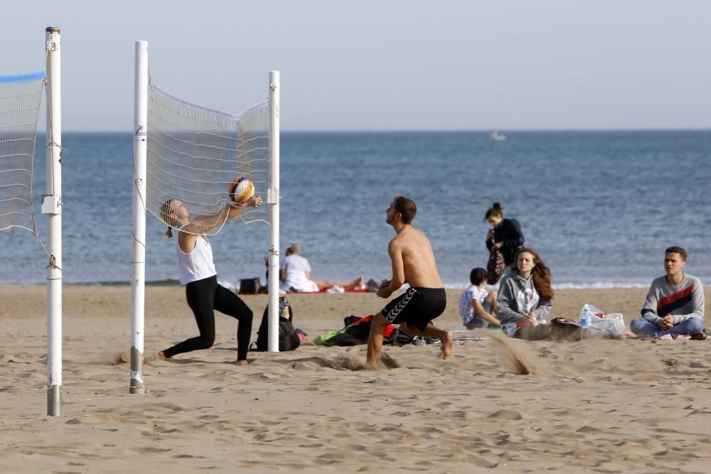 Calor en pleno enero en València