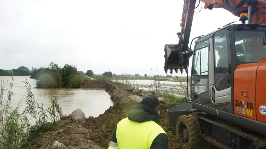 Tensió a la mota de Torroella de Montgrí per la pressió del Ter