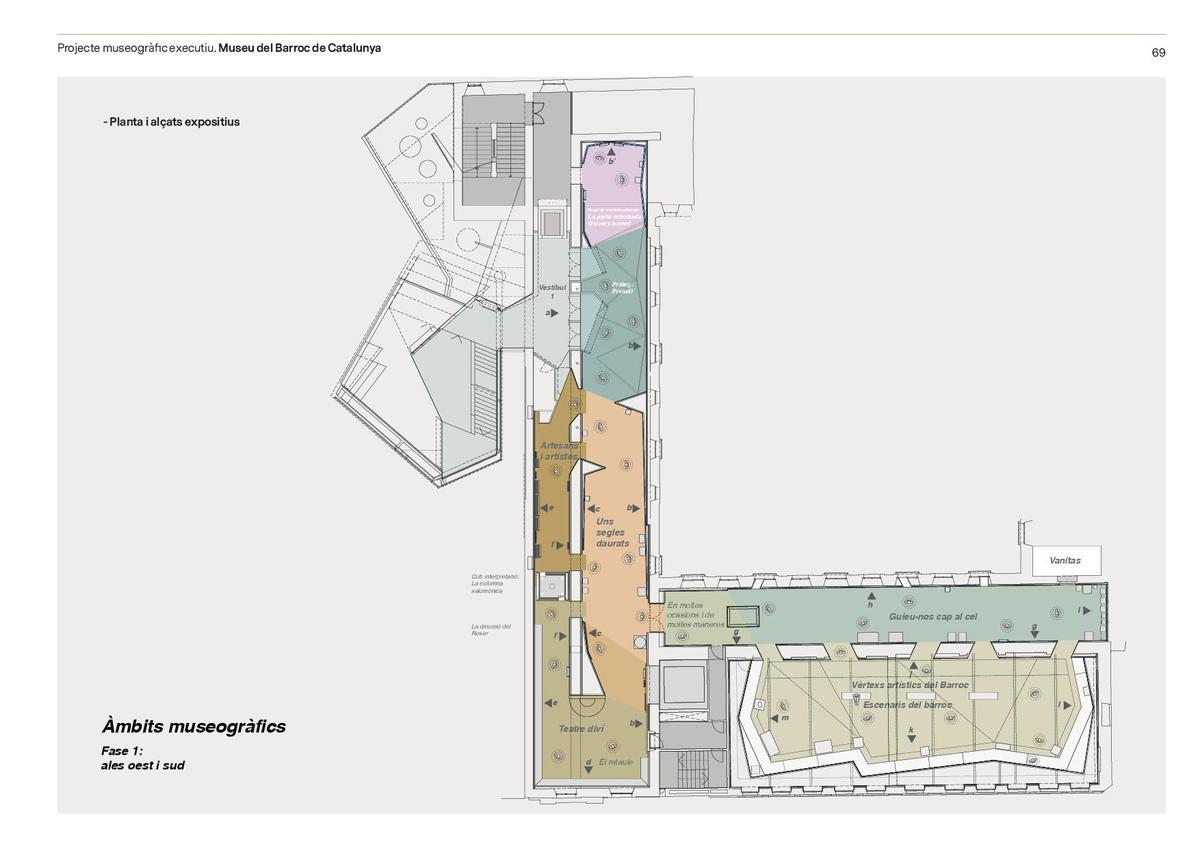 Plànol del projecte museogràfic