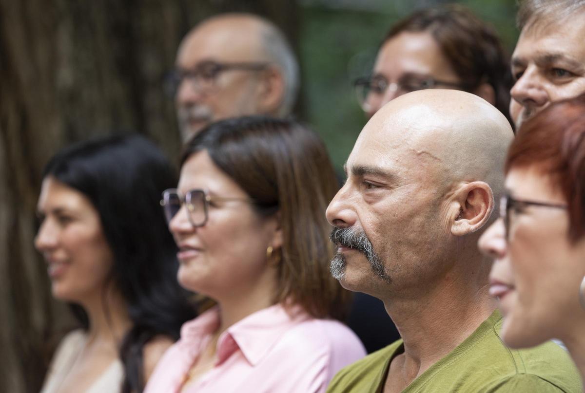 Guijarro, en la presentación de candidatura de Sumar en Alicante para el 23J con Àgueda Micó, Imma Orozco y Naiara Davó.