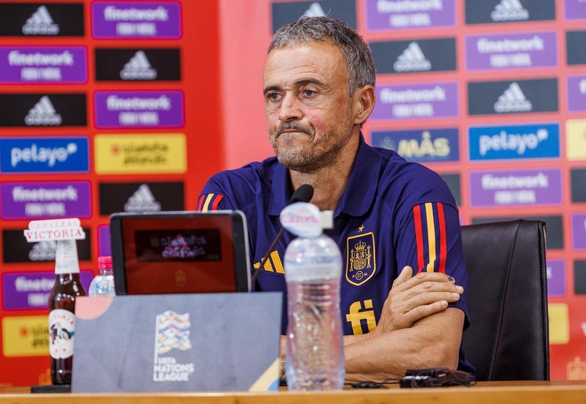 Luis Enrique, en rueda de prensa