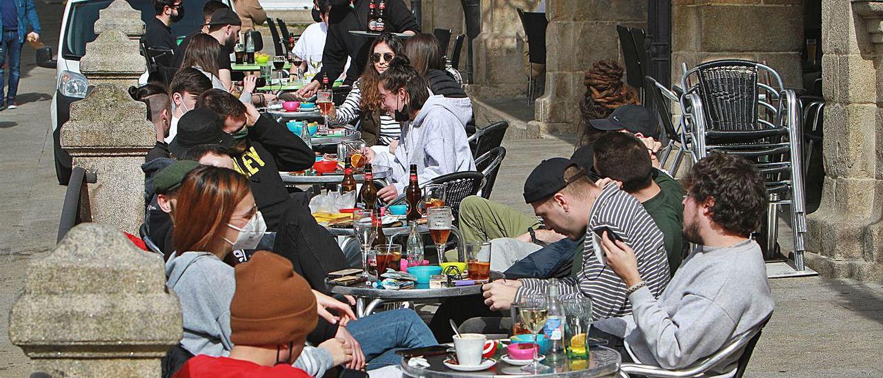 La hostelería recuperó la actividad en la ciudad el pasado viernes. |   // IÑAKI OSORIO