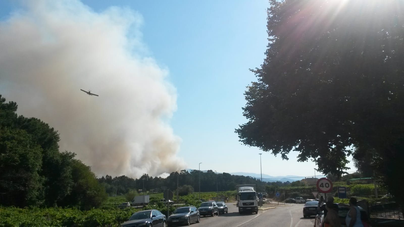 Arbo y Verín, en alerta por incendio