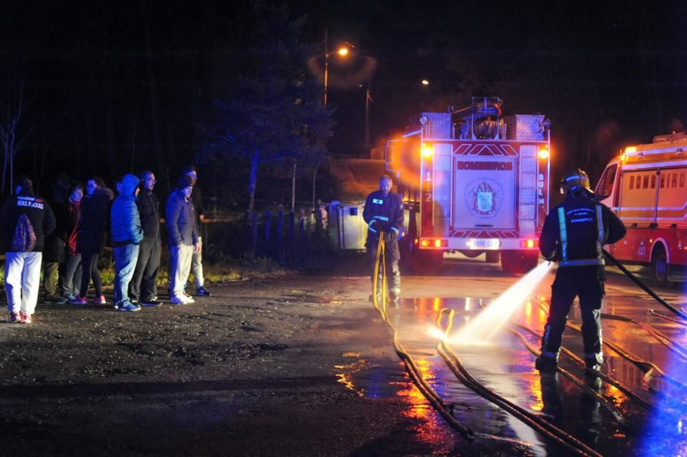 Arde un camping en Boiro