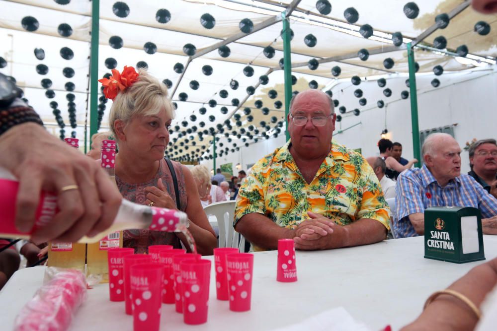 Ambiente en el Real de la Feria de Málaga del martes 16 de agosto.