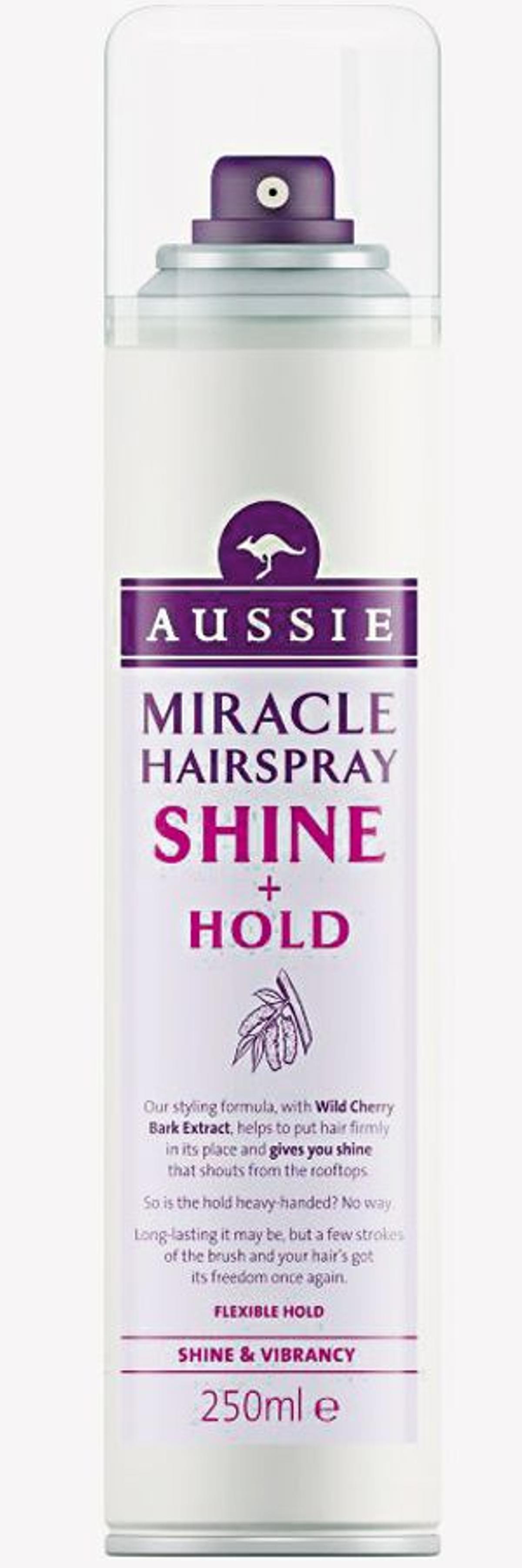 Oda a las trenzas: Aussie Hairspray SHINE &amp; HOLD (6,99 euros)