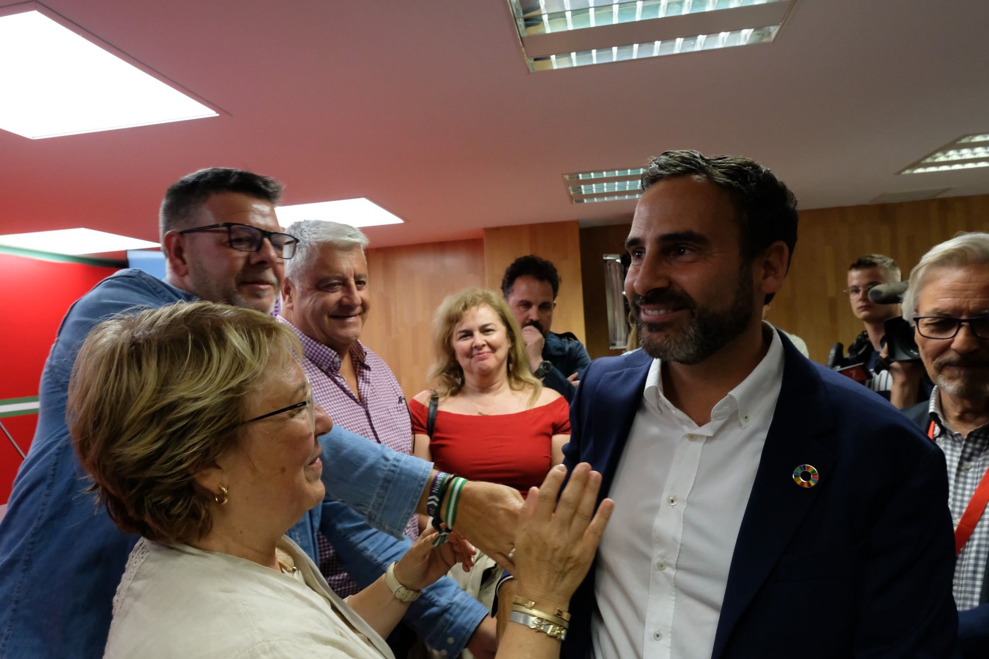 Imágenes de la noche electoral del 28M en el PSOE