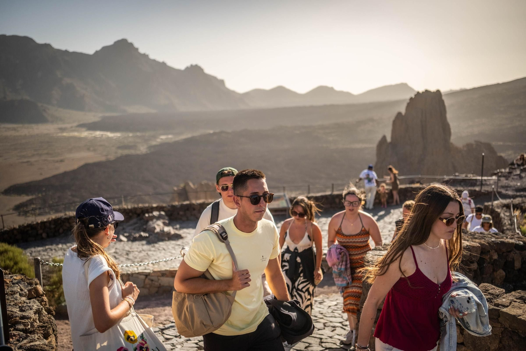 Visitantes en el Parque Nacional del Teide